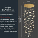GobekUsa Bird Design LED Chandelier for Luxury Living Room and Restaurant