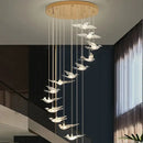 GobekUsa Bird Design LED Chandelier for Luxury Living Room and Restaurant