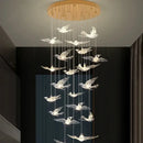 GobekUsa Bird Design LED Chandelier for Luxury Living Room and Restaurant