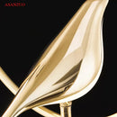 GobekUsa Golden Bird LED Wall Lamp: Modern Design for Hallway, Stairs, Living Room, Bedroom Decor