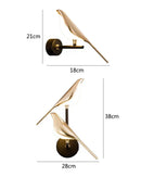 GobekUsa Golden Bird LED Wall Lamp: Modern Design for Hallway, Stairs, Living Room, Bedroom Decor