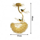 GobekUsa Bird'S Nest Glass Pendant Lights - Modern Gold Design for Kitchen, Dining, Living Room