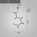GobekUsa Branch Suspension Pendant Light - Gold Black G9 LED Iron Glass Fixture