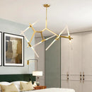 GobekUsa Branch Suspension Pendant Light - Gold Black G9 LED Iron Glass Fixture