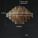 GobekUsa Brass Glass Ceiling Chandelier: Elegant Lighting for Luxurious Living Spaces