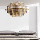 GobekUsa Brass Glass Ceiling Chandelier: Elegant Lighting for Luxurious Living Spaces