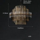 GobekUsa Brass Glass Ceiling Chandelier: Elegant Lighting for Luxurious Living Spaces