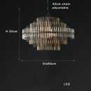 GobekUsa Brass Glass Ceiling Chandelier: Elegant Lighting for Luxurious Living Spaces