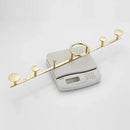 GobekUsa Brass Towel Hook Set Bathroom Kitchen Hanger Gold Black Row Robe Hat Clothes