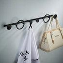 GobekUsa Brass Towel Hook Set Bathroom Kitchen Hanger Gold Black Row Robe Hat Clothes