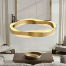 GobekUsa Elegant Black Circle Chandeliers | Luxury Acrylic Pendant Light for Home Living Room