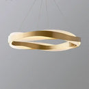 GobekUsa Elegant Black Circle Chandeliers | Luxury Acrylic Pendant Light for Home Living Room