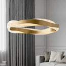 GobekUsa Elegant Black Circle Chandeliers | Luxury Acrylic Pendant Light for Home Living Room