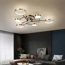 GobekUsa Gold/Black Pendant Light Chandelier for Living Room Dining Bedroom - Modern Nordic Ceiling Lamps