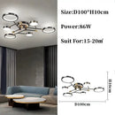 GobekUsa Gold/Black Pendant Light Chandelier for Living Room Dining Bedroom - Modern Nordic Ceiling Lamps