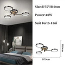 GobekUsa Gold/Black Pendant Light Chandelier for Living Room Dining Bedroom - Modern Nordic Ceiling Lamps