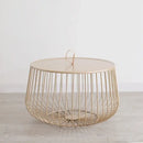 GobekUsa Gold Pumpkin Coffee Table for Modern Living Room Décor