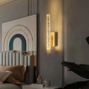 GobekUsa Crystal LED Wall Sconce: Modern Decorative Lighting for Corridor, Bedroom, and Living Room