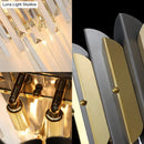 GobekUsa Modern Tiered Crystal Sconce Light Fixture - 3 Lights, Bedroom Wall Lighting