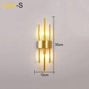 GobekUsa Crystal Wall Lamp: Elegant LED Indoor Lighting for Living Room, Bedroom, Hotel, and TV Background