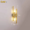 GobekUsa Crystal Wall Lamp: Elegant LED Indoor Lighting for Living Room, Bedroom, Hotel, and TV Background