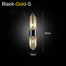 GobekUsa Crystal Wall Lamp: Elegant LED Indoor Lighting for Living Room, Bedroom, Hotel, and TV Background