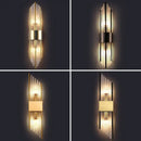 GobekUsa Crystal Wall Lamp: Elegant LED Indoor Lighting for Living Room, Bedroom, Hotel, and TV Background