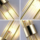 GobekUsa Crystal Wall Lamp: Elegant LED Indoor Lighting for Living Room, Bedroom, Hotel, and TV Background
