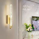GobekUsa Crystal Wall Sconce: Modern LED Decorative Light for Bedroom, Living Room & Corridor