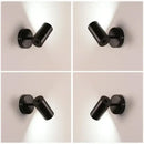 Modern gold & black cylindrical led wall lamp for living room by Decorbites