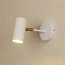 Modern gold & black cylindrical led wall lamp for living room by Decorbites