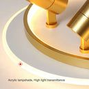 GobekUsa Dimmable LED Ceiling Lights with Remote Control, Modern Gold/Black Spotlights