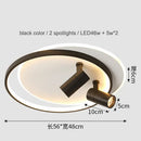 GobekUsa Dimmable LED Ceiling Lights with Remote Control, Modern Gold/Black Spotlights