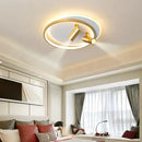 GobekUsa Dimmable LED Ceiling Lights with Remote Control, Modern Gold/Black Spotlights