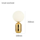 GobekUsa Glass Ball LED Desk Lamp: Modern Nordic Lighting for Bedroom, Living Room & More.