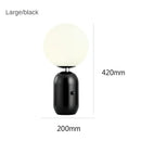 GobekUsa Glass Ball LED Desk Lamp: Modern Nordic Lighting for Bedroom, Living Room & More.