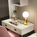 GobekUsa Glass Ball LED Desk Lamp: Modern Nordic Lighting for Bedroom, Living Room & More.