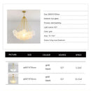 GobekUsa Frosted Glass Ball LED Chandelier in Gold/Black for Dining Room & Bedroom