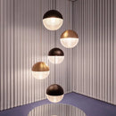 GobekUsa Glass Ball LED Pendant Light - Gold Minimalist Nordic Hanging Lamp