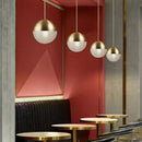 GobekUsa Glass Ball LED Pendant Light - Gold Minimalist Nordic Hanging Lamp