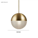 GobekUsa Glass Ball LED Pendant Light - Gold Minimalist Nordic Hanging Lamp