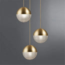 GobekUsa Glass Ball LED Pendant Light - Gold Minimalist Nordic Hanging Lamp