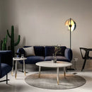 GobekUsa Glass Hemisphere LED Floor Lamp for Bedroom Living Room, High-end Decor Lighting