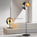 GobekUsa Glass Hemisphere LED Floor Lamp for Bedroom Living Room, High-end Decor Lighting