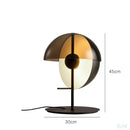 GobekUsa Glass Hemisphere LED Floor Lamp for Bedroom Living Room, High-end Decor Lighting