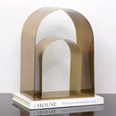 GobekUsa Golden Arches Metal Sculpture Room Decoration Geometric Handicraft Figurine