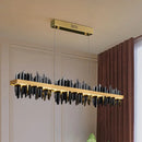 GobekUsa Iceberg Design LED Chandelier - Modern Dining Room & Kitchen Island Lighting