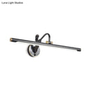 GobekUsa Modern LED Wall Sconce with Brass/Black Finish, Mermaid Accent | Vanity Lighting, Metallic, 14"/18" W