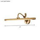 GobekUsa Modern LED Wall Sconce with Brass/Black Finish, Mermaid Accent | Vanity Lighting, Metallic, 14"/18" W