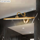 GobekUsa Modern LED Wall Sconce with Brass/Black Finish, Mermaid Accent | Vanity Lighting, Metallic, 14"/18" W